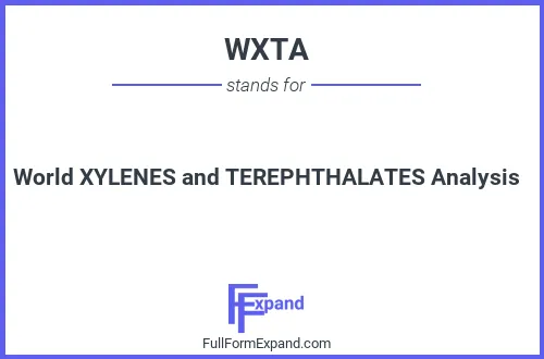 Full form of WXTA