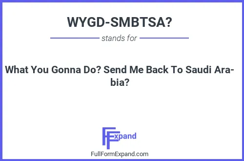 Full form of WYGD-SMBTSA?