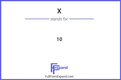 Full form of X
