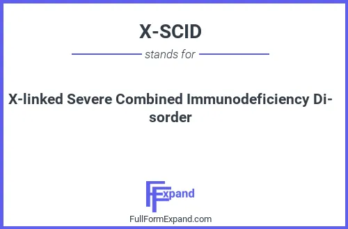 Full form of X-SCID