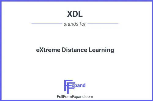 Full form of XDL