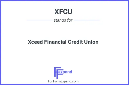 Full form of XFCU