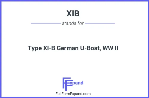 Full form of XIB