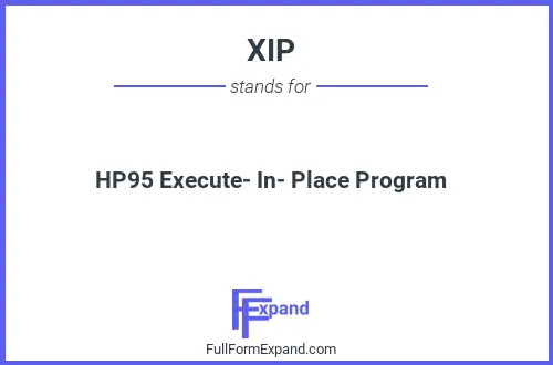 Full form of XIP