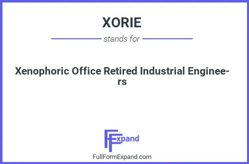 Full form of XORIE