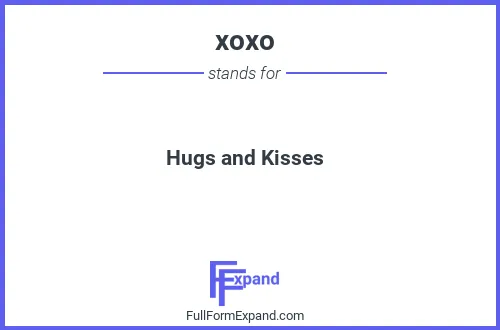 Full form of xoxo