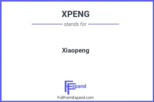 Full form of XPENG