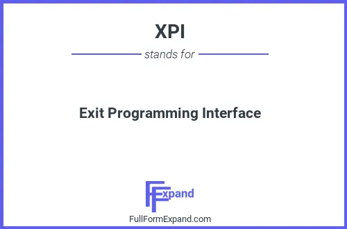 Full form of XPI