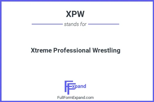 Full form of XPW