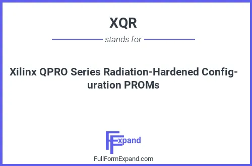 Full form of XQR