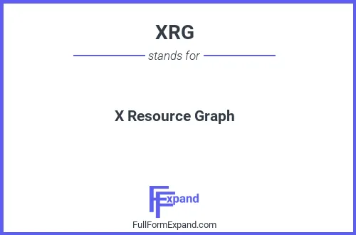 Full form of XRG