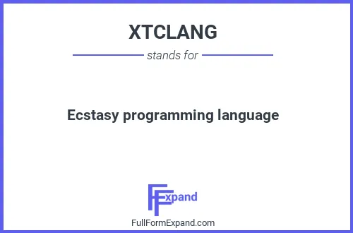 Full form of XTCLANG