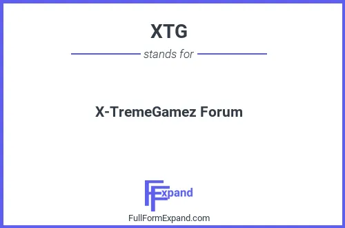 Full form of XTG