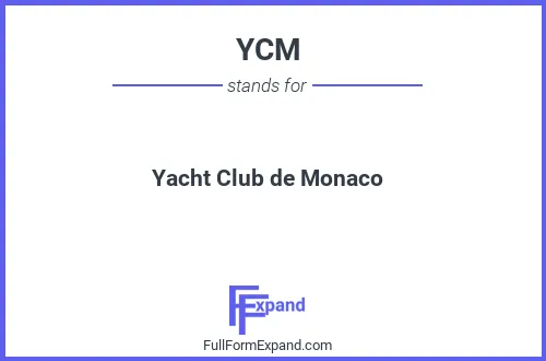 Full form of YCM