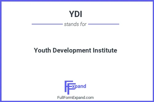 Full form of YDI