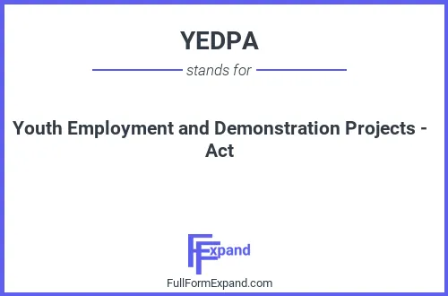 Full form of YEDPA