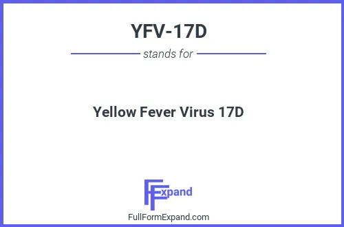 Full form of YFV-17D