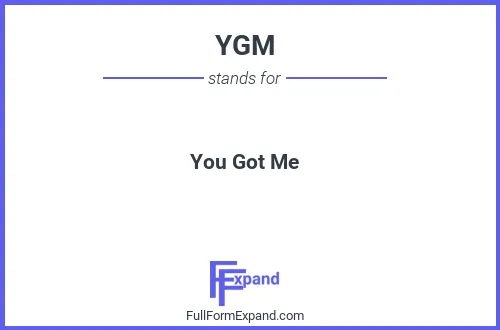 Full form of YGM