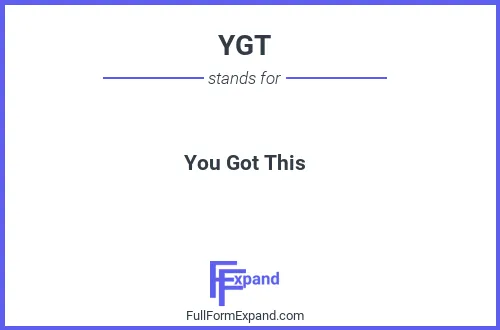 Full form of YGT