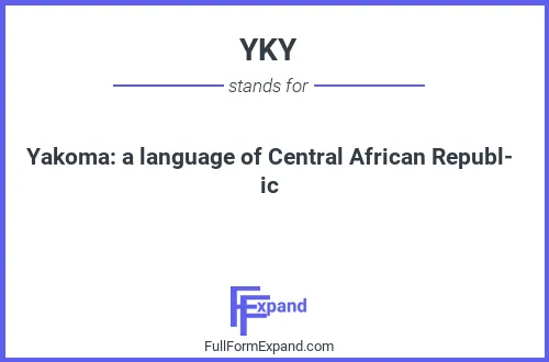 Full form of YKY