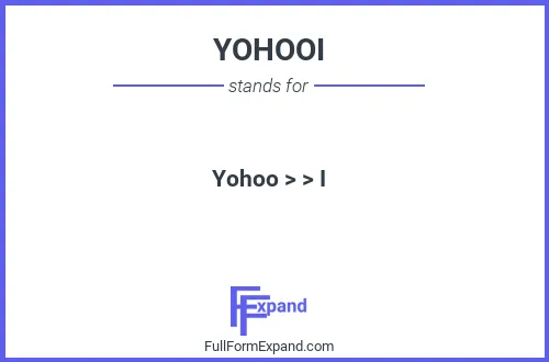 Full form of YOHOOI