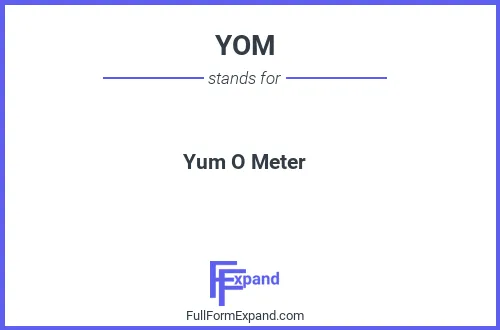 Full form of YOM
