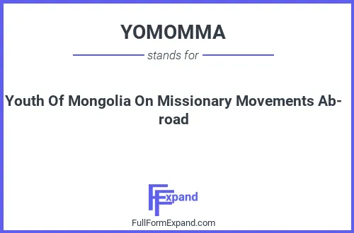 Full form of YOMOMMA
