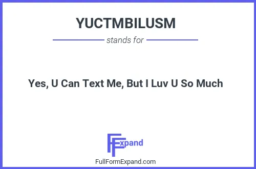 Full form of YUCTMBILUSM