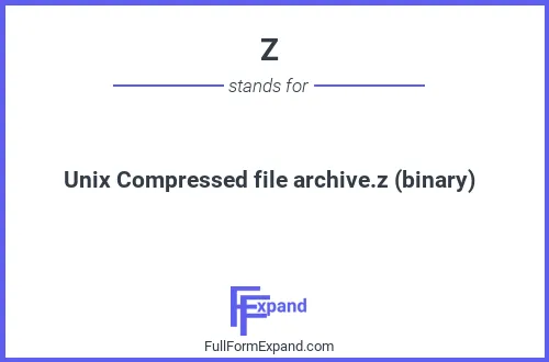 Full form of Z