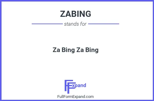 Full form of ZABING