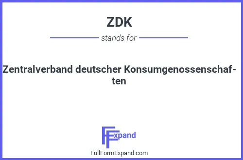 Full form of ZDK