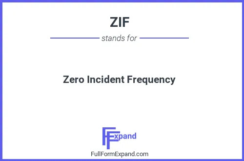 Full form of ZIF