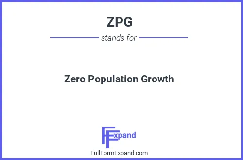 Full form of ZPG