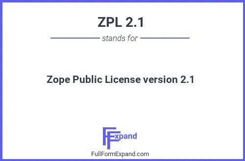 Full form of ZPL 2.1