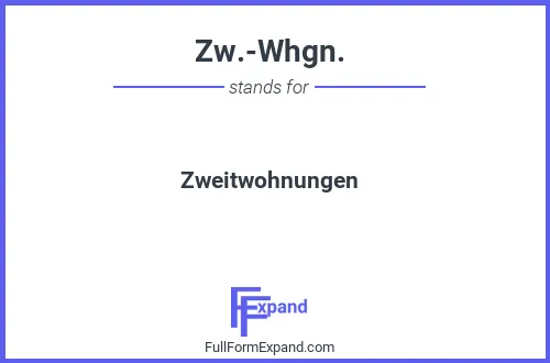 Full form of Zw.-Whgn.
