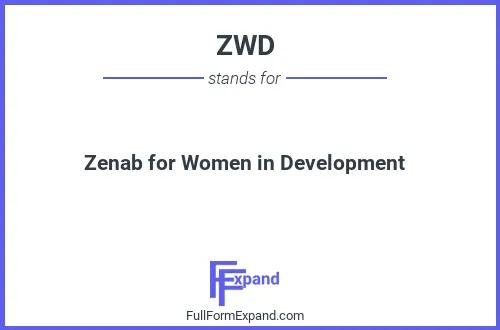Full form of ZWD